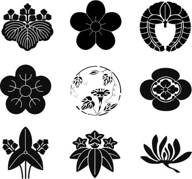 Japanese Family Crests 6 clipart