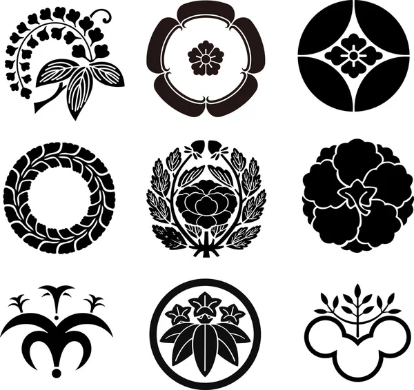 Japanese Family Crests 5 — Stock Vector