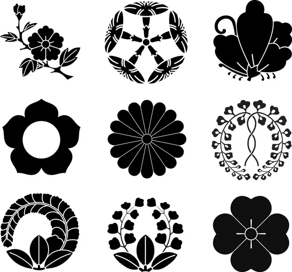 Japanese Family Crests 7 — Stock Vector