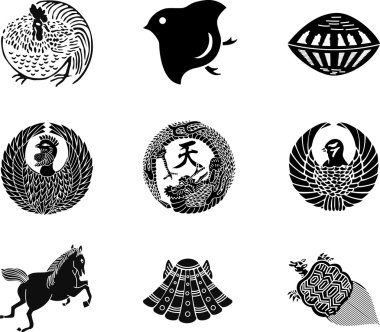 Japanese Family Crests 16 clipart