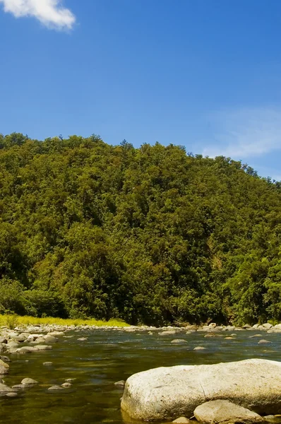 Nehir ve dağ — Stok fotoğraf