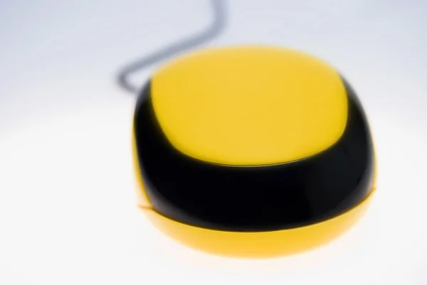 Mysz komputerową żółty — Zdjęcie stockowe
