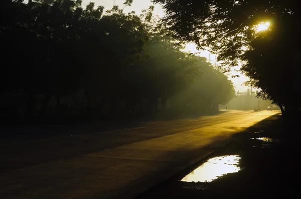 stock image Sunrise on Road