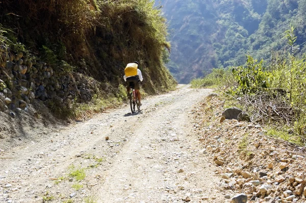 Aventura bicicleta de montaña — Foto de Stock