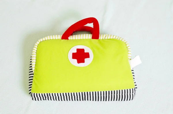 Red Cross Toy Bag — Stock Photo, Image