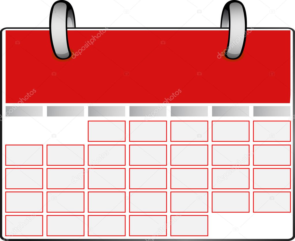 Red Calendar — Stock Vector © WEAD 5622836