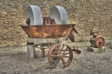 Old mill wheel clipart