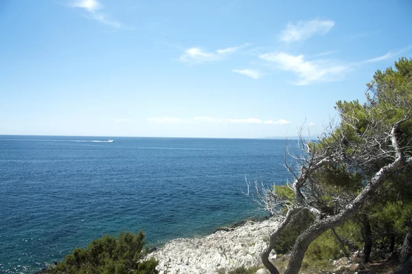 Uitzicht op zee - Kroatië — Stockfoto