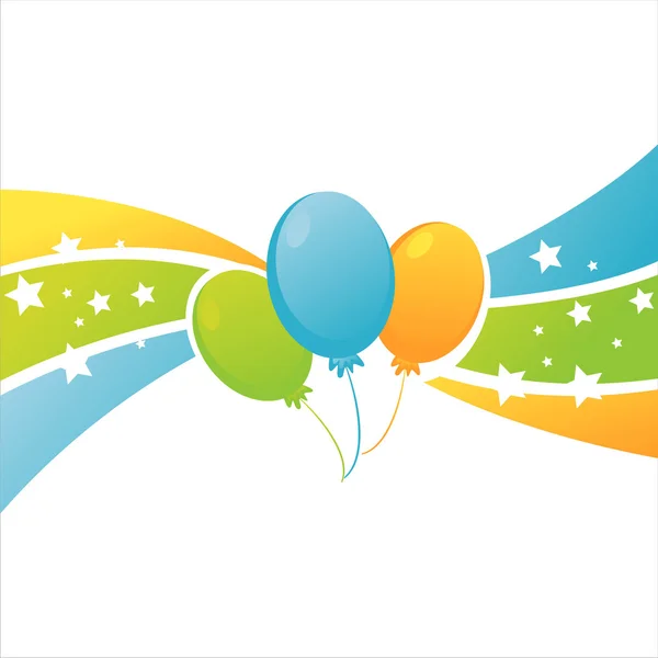 Aniversário balões fundo —  Vetores de Stock
