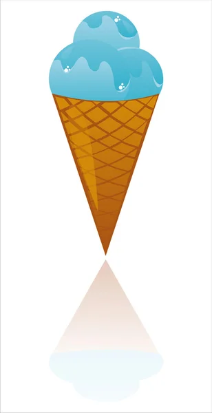 Ice cream isolated on white — Stock Vector