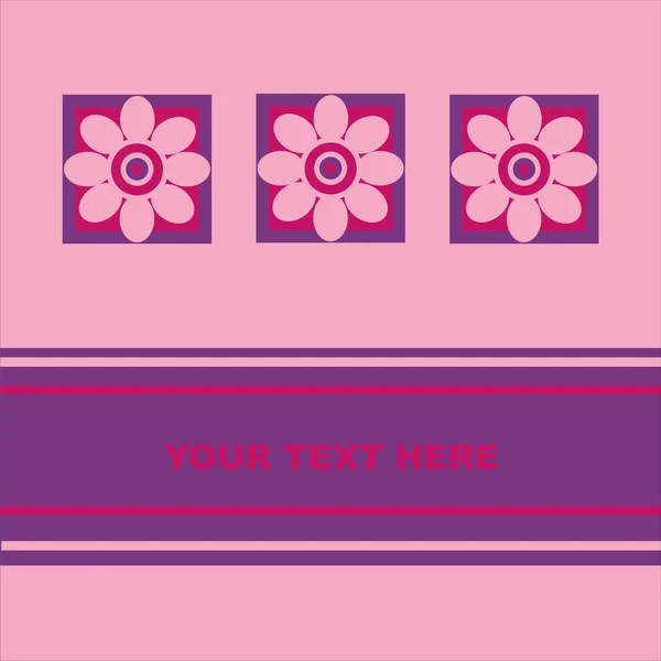 Cartão floral —  Vetores de Stock