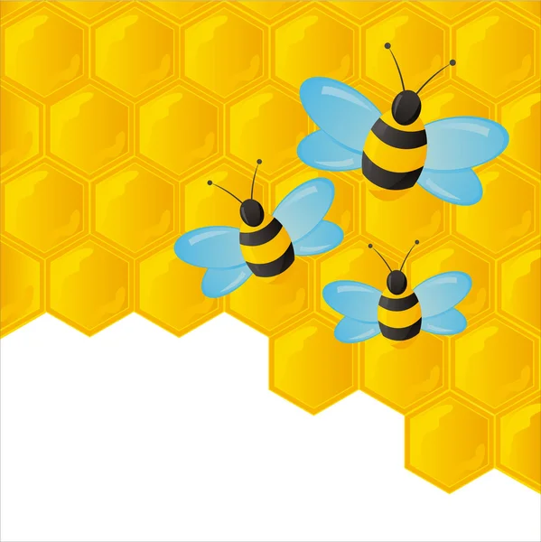 Honeycombs texture — Stock Vector