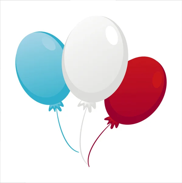 Amerikanska färgade ballonger — Stock vektor