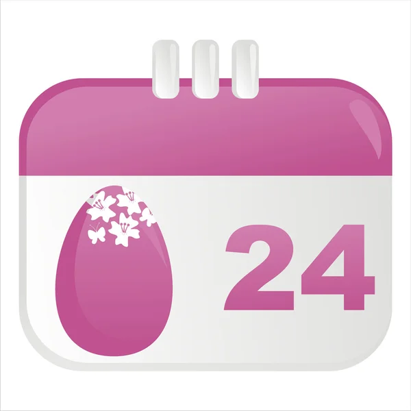 Easter calendar icon — Stock Vector