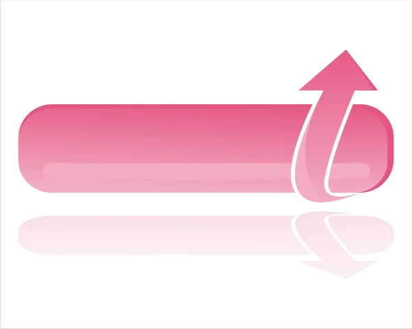 Růžový nápis s šipkou — Stockový vektor