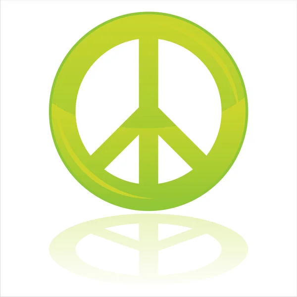 Symbole de paix isolé sur blanc — Image vectorielle
