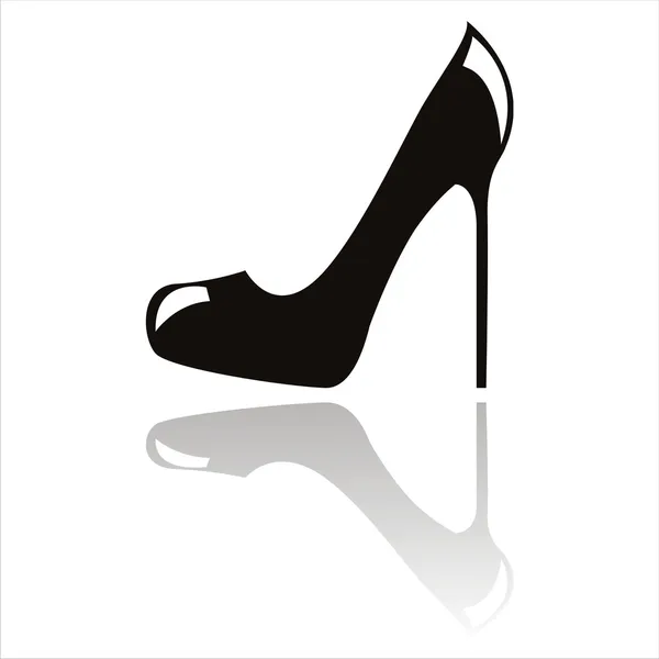 Chaussure à talons hauts isolée sur blanc — Image vectorielle