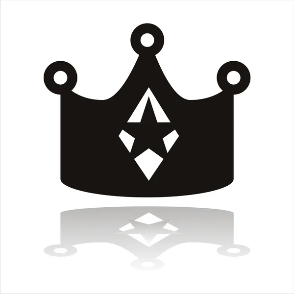Silhouette couronne — Image vectorielle