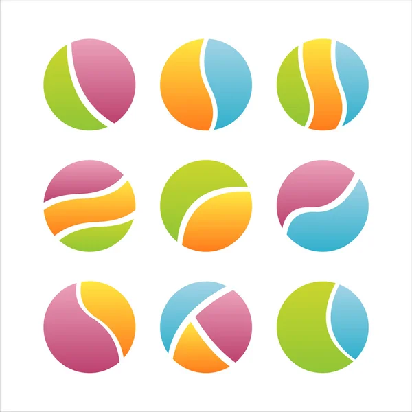 Abstract colorful icons — Stock Vector