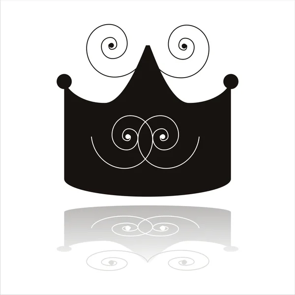 Crown silhouette — Stock Vector