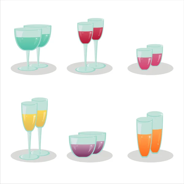 Iconos de bebidas — Archivo Imágenes Vectoriales