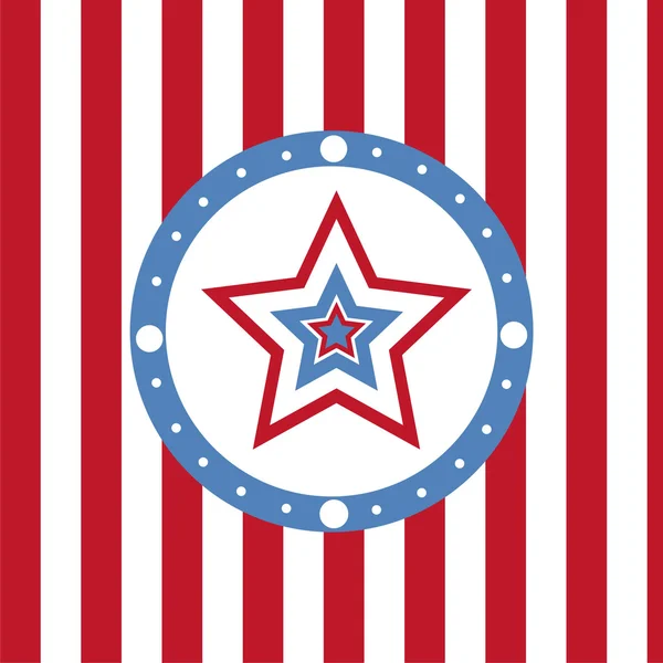 アメリカの着色された星の背景 — ストックベクタ