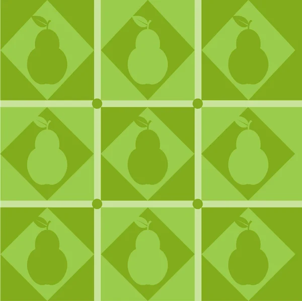 Pear pattern — Stock Vector