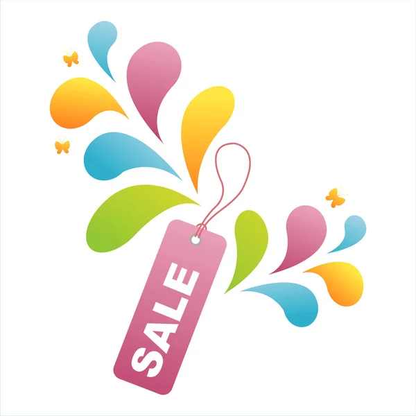 Sale tag background — Stock Vector