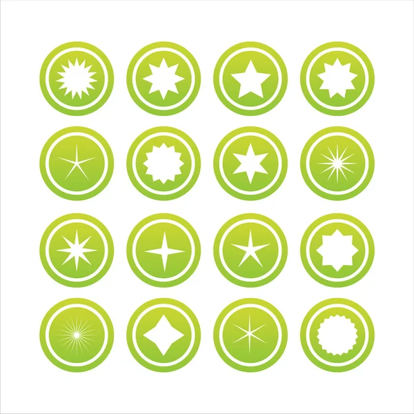 Grüne Sternzeichen — Stockvektor