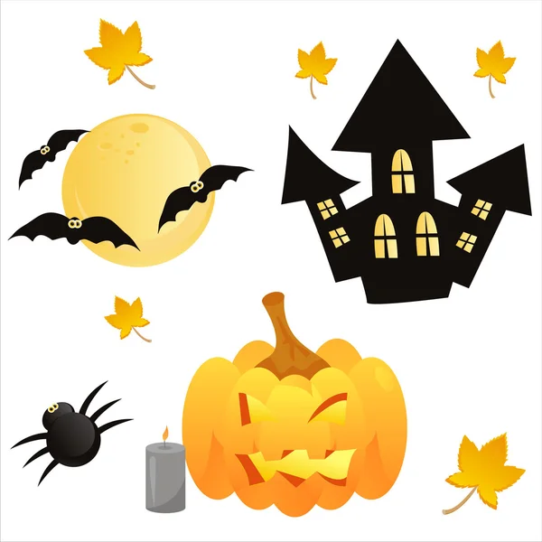 Ícones de Halloween — Vetor de Stock