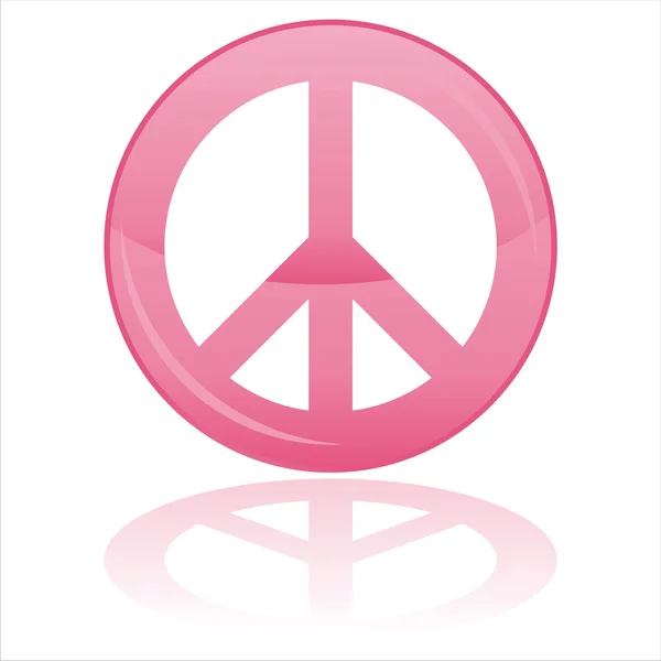 Peace symbol isolated on white — Stock Vector