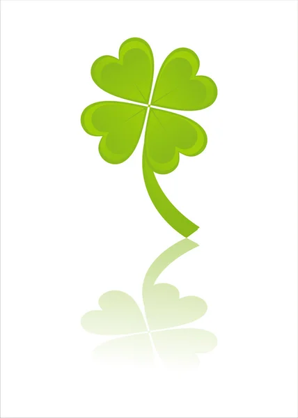 Clover isolated on white — Stock Vector