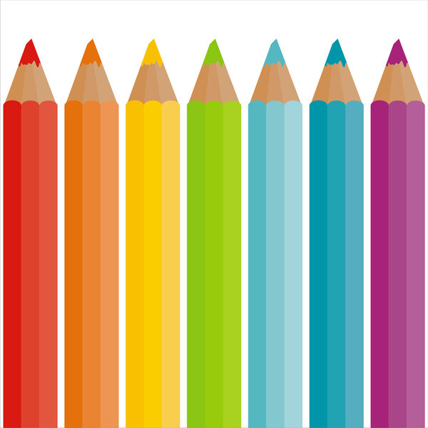 Rainbow pencils