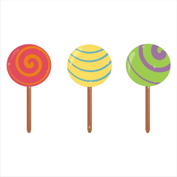 Lollipops icons — Stock Vector