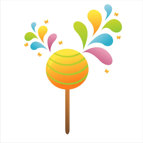 Lollipop background — Stock Vector