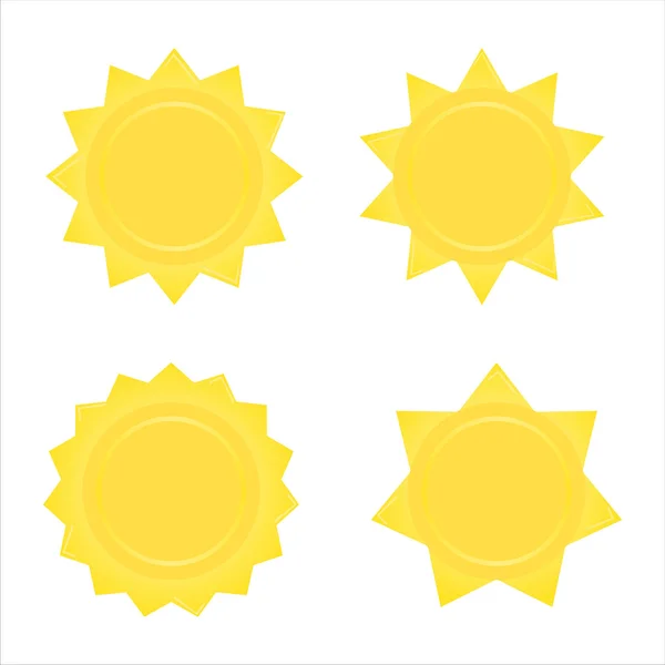 Sun icons — Stock Vector