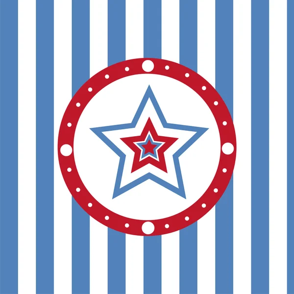 アメリカの着色された星の背景 — ストックベクタ