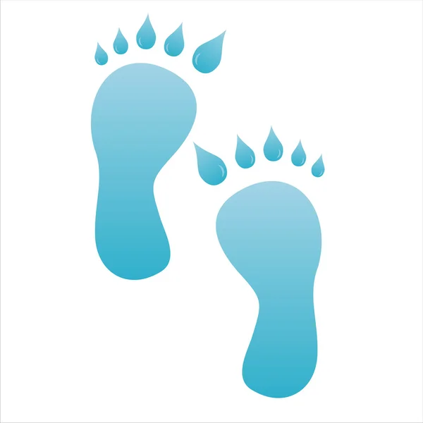 Ecological foot steps — Stockvector