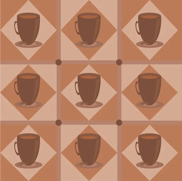 Coffee pattern — Stock Vector