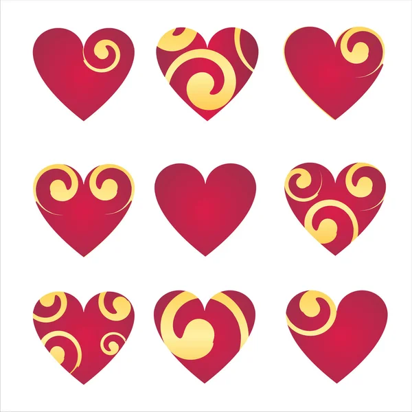 Srdce ikony — Stockový vektor