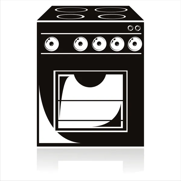 Icono de cocina eléctrica — Vector de stock