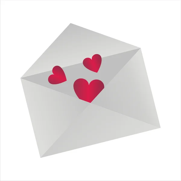 Lettre d'amour — Image vectorielle