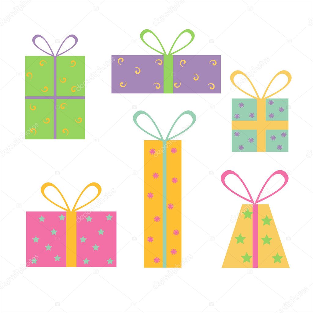 Cute gifts — Stock Vector © isabelle 6015659