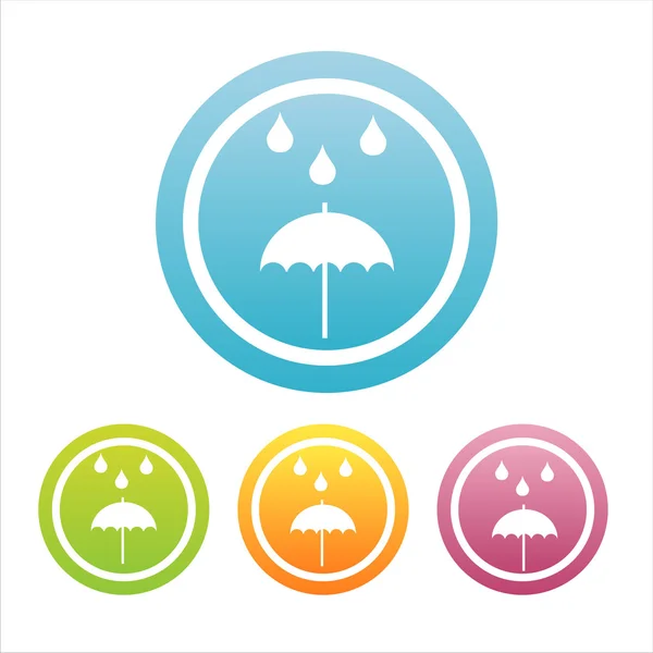 Colorati segni di pioggia — Vettoriale Stock