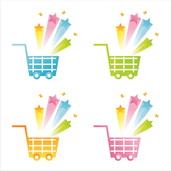 Baskets with splashes — Stock Vector