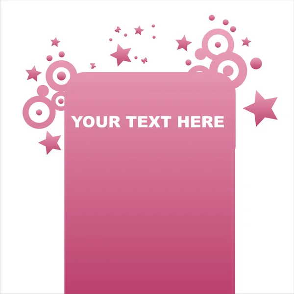 粉红星帧 — 图库矢量图片