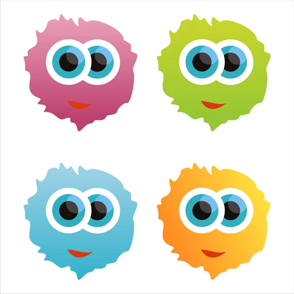 stock vector Cute monsters