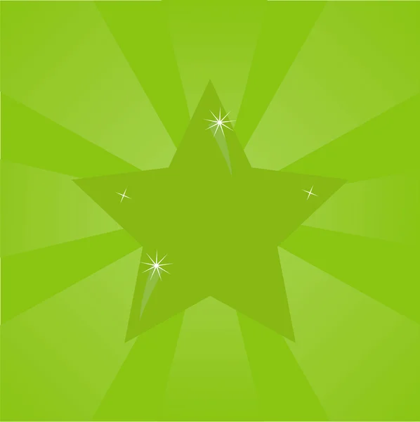 Звезда на зеленом фоне — стоковый вектор