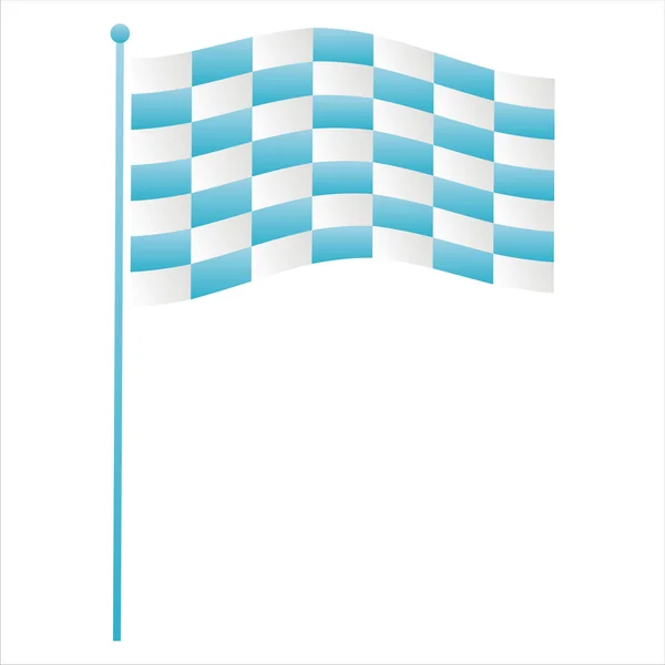Ícone da bandeira isolado no branco — Vetor de Stock