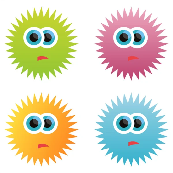 stock vector Cute monsters